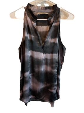 Go By GoSilk Zip Your Lips Tank Large 100% Silk